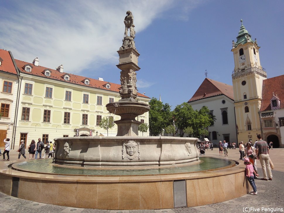 ブラチスラバの旧市街(スロバキア)