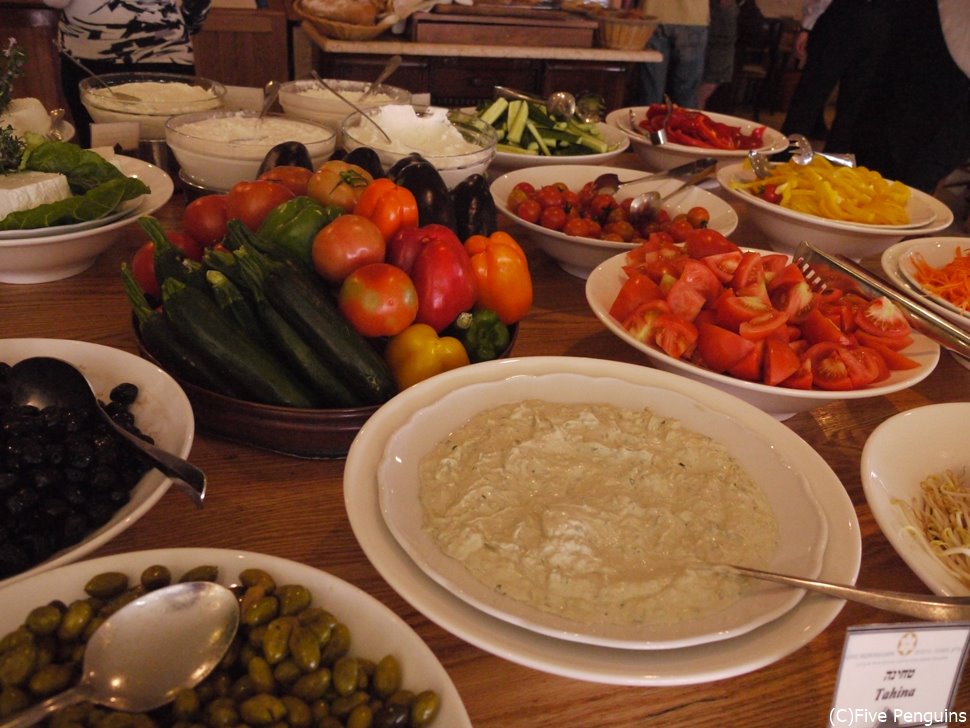 イスラエルでの朝食風景