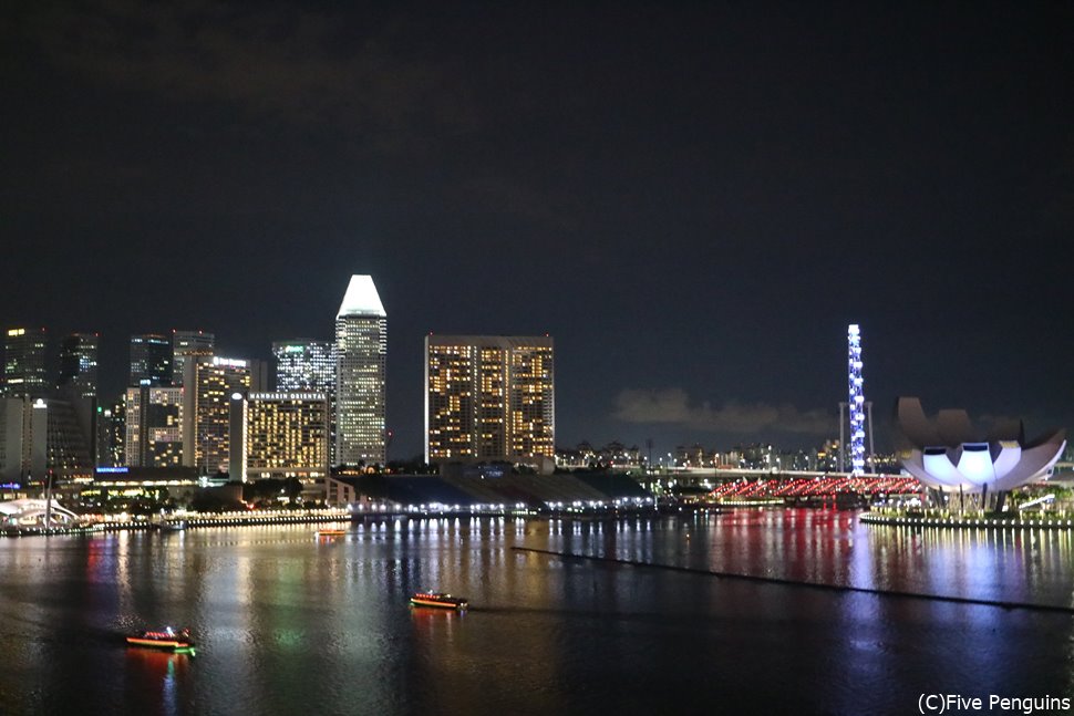 シンガポールは夜景も綺麗。