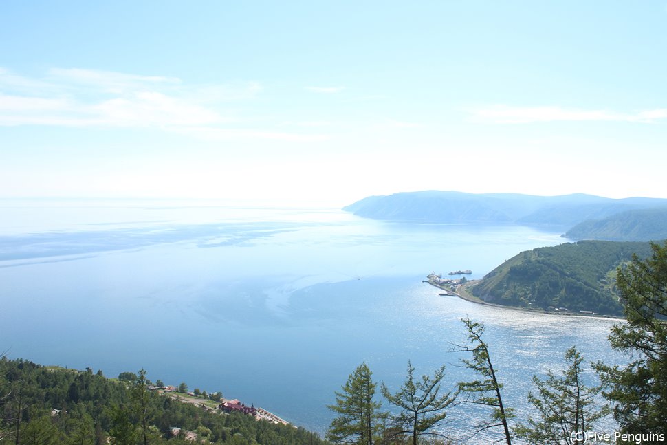 展望台から見るバイカル湖
