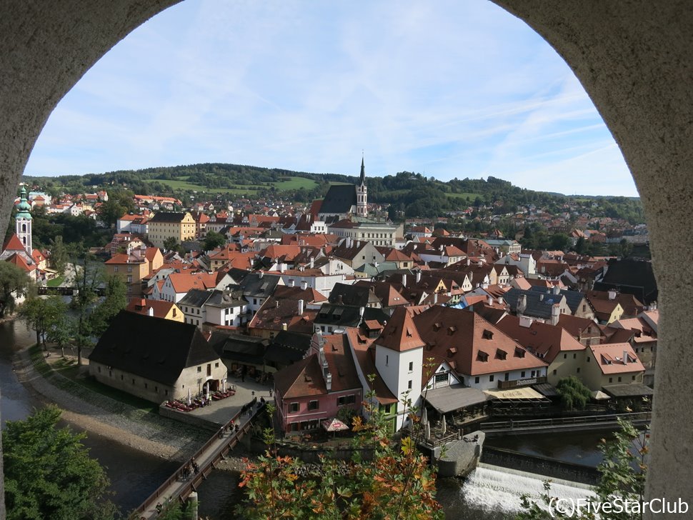 お城からの眺めはまさに中世の街並み