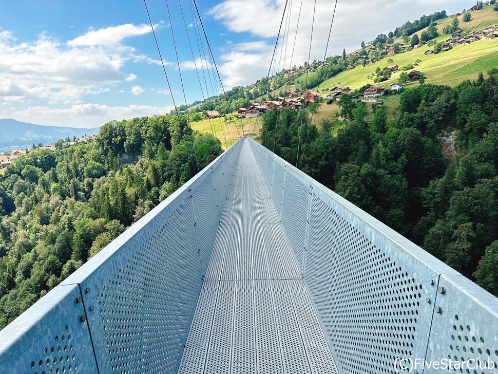 シグリスヴィル　高さ182mの大吊り橋