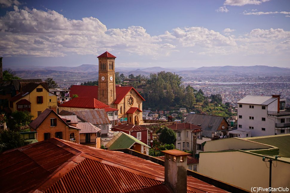 旧首相官邸近くからのアンタナナリボの町並み