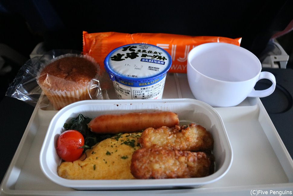 フィジーエアウェイズ 機内食
