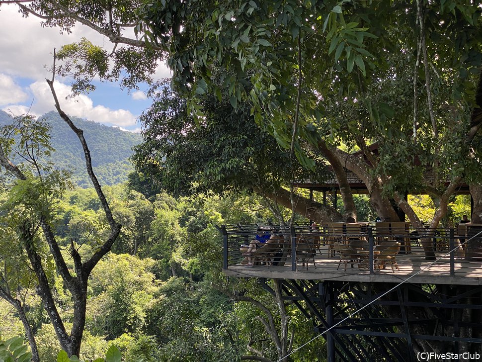 クアンシーの滝の更に上にあるビューテラス