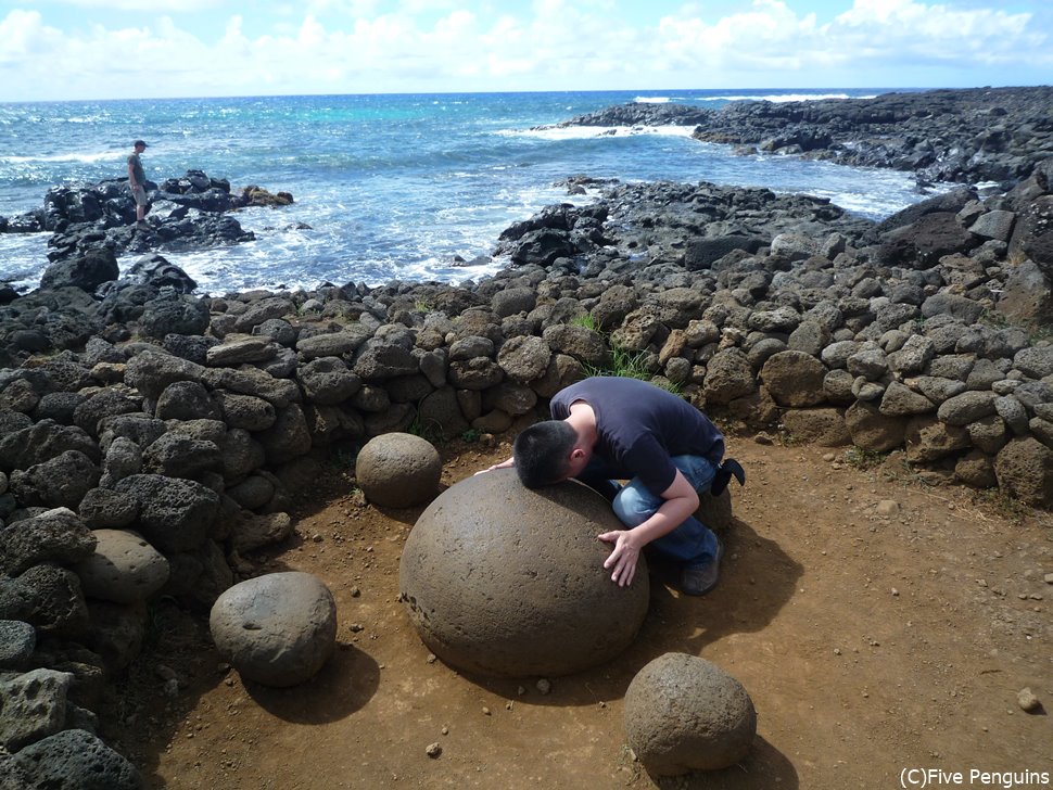 北海岸沿いにある地球のヘソという名の不思議な石