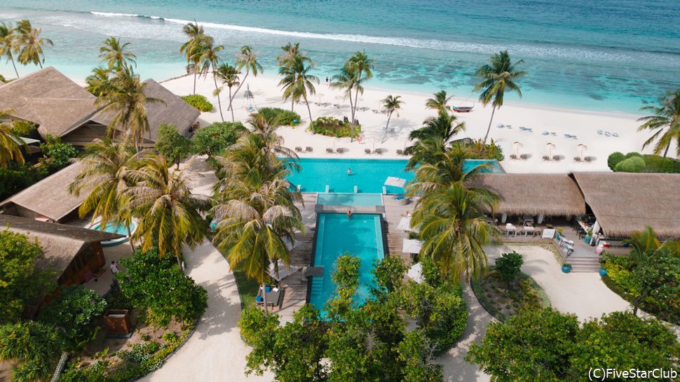 夢の水上ヴィラ&オールインクルーシブ そして美しいラグーン