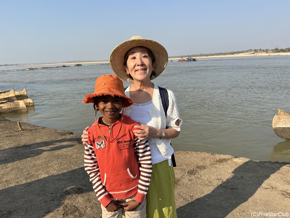 人力フェリーに乗っていた女の子と