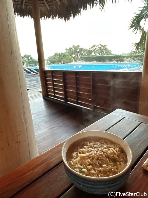 モロンダバのホテルにあったラーメン