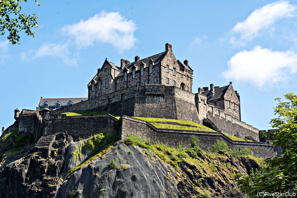 エジンバラ城の美しい景色