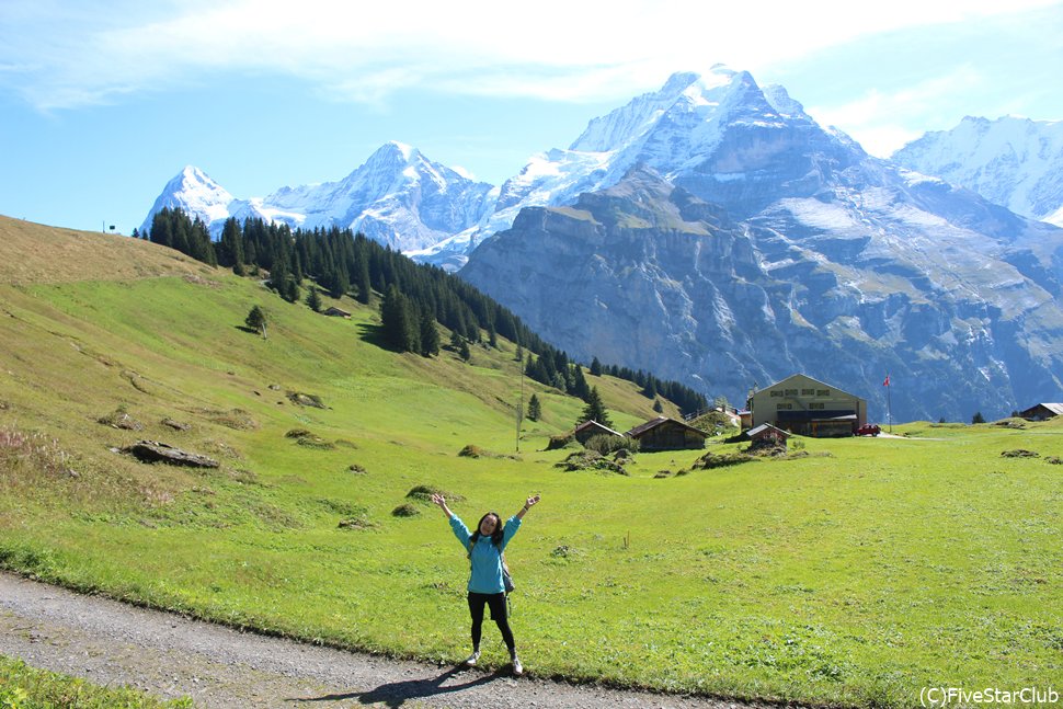 アルメントフーベル~ミューレンのハイキング