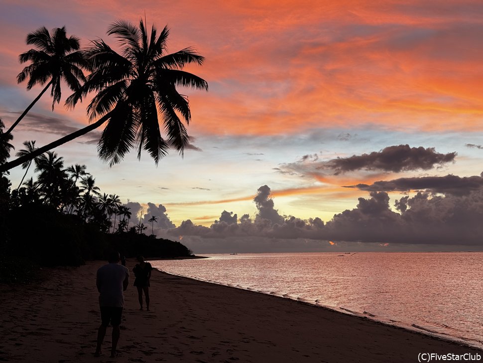 リクリ島で見たサンセット