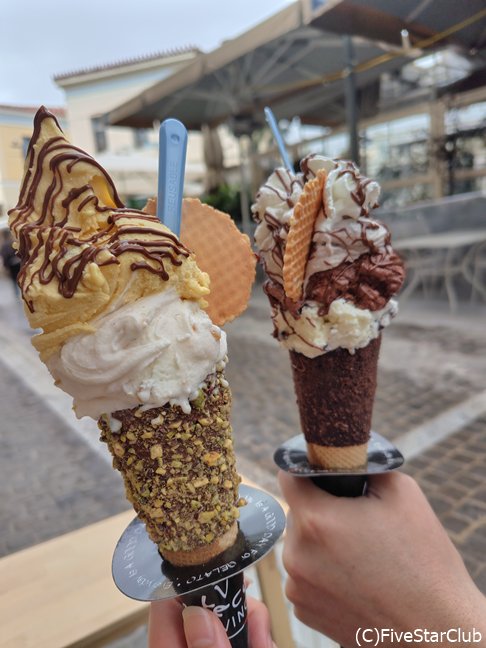 街歩きの合間には甘いジェラートを