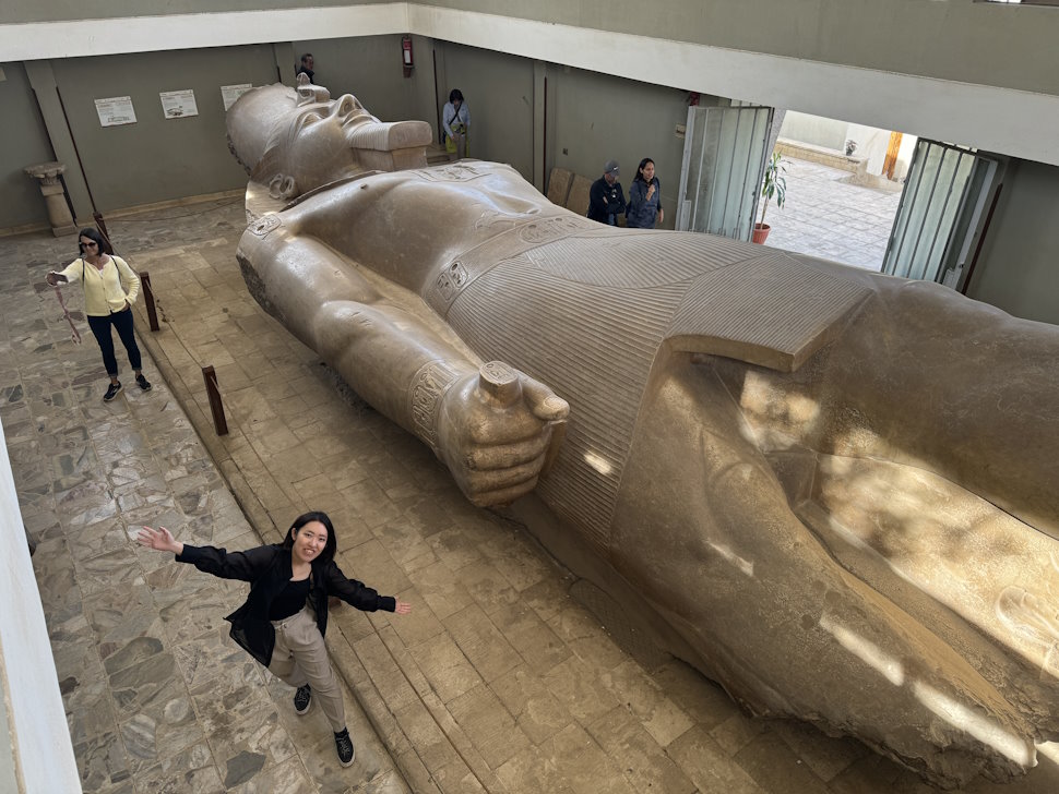 ラムセス2世の巨像　もう2体は大エジプト博物館にある