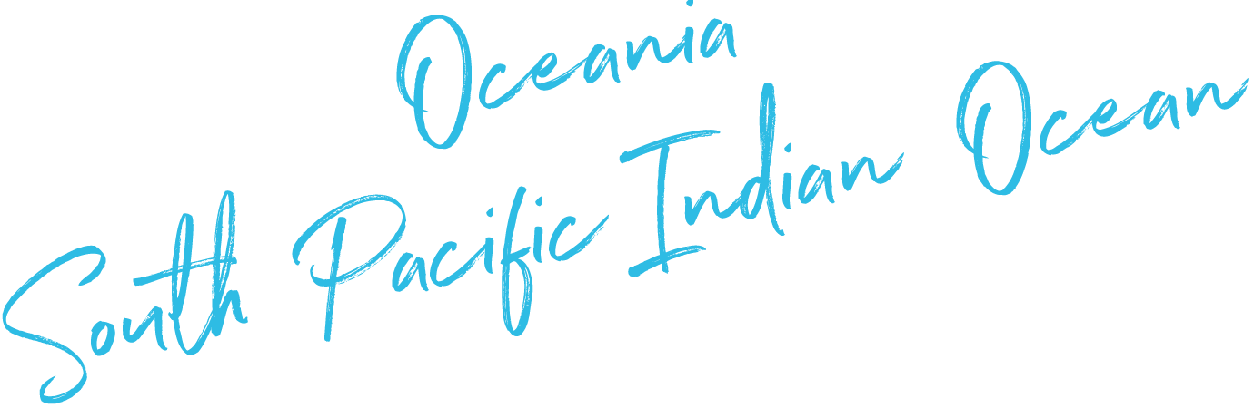 Oceania South Pacific Indian Ocean
